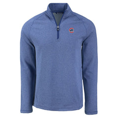 MLB Chicago Cubs Cutter & Buck Peshastin Eco Fleece Recycled Raglan Quarter-Zip Top