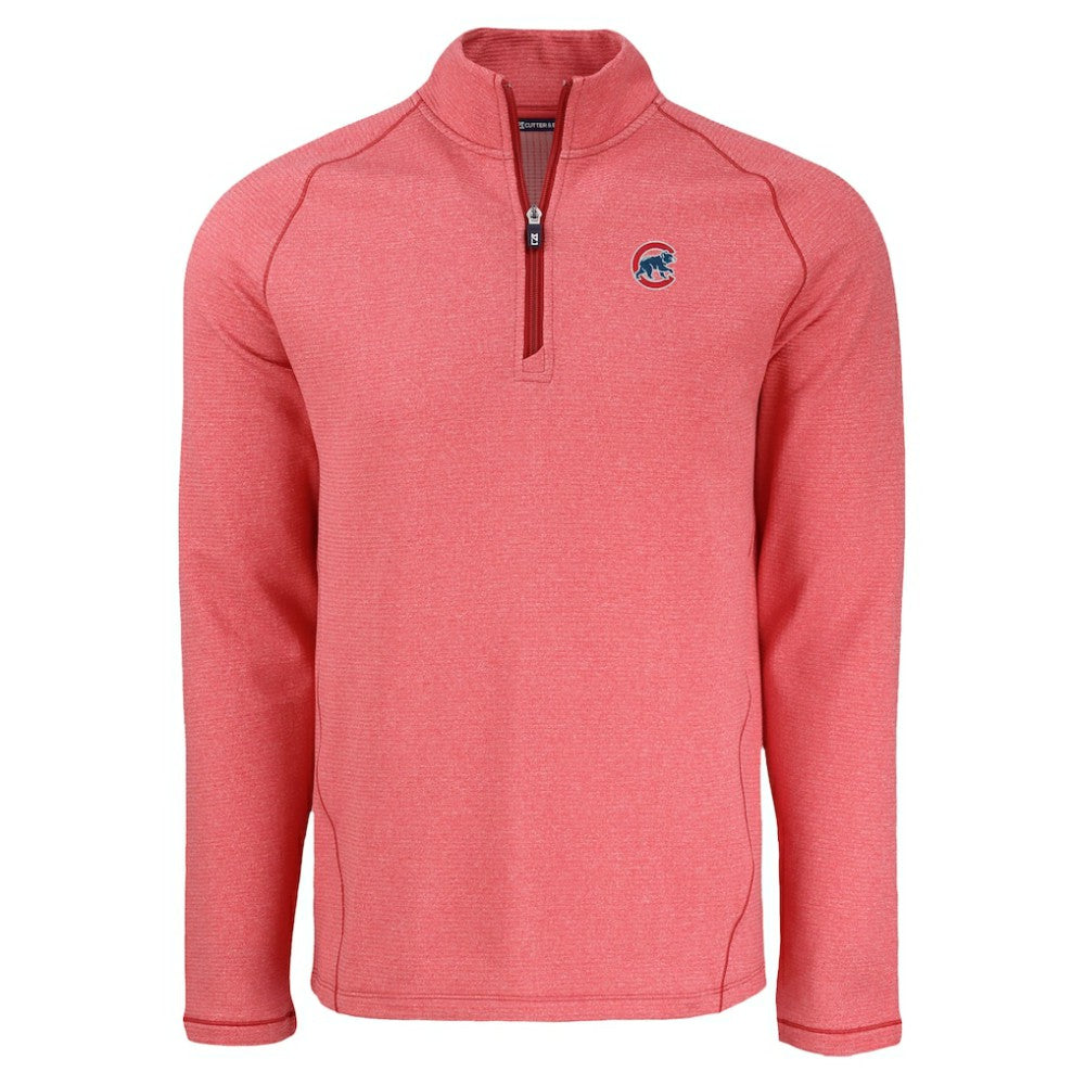 MLB Chicago Cubs Cutter & Buck Peshastin Eco Fleece Recycled Raglan Quarter-Zip Top