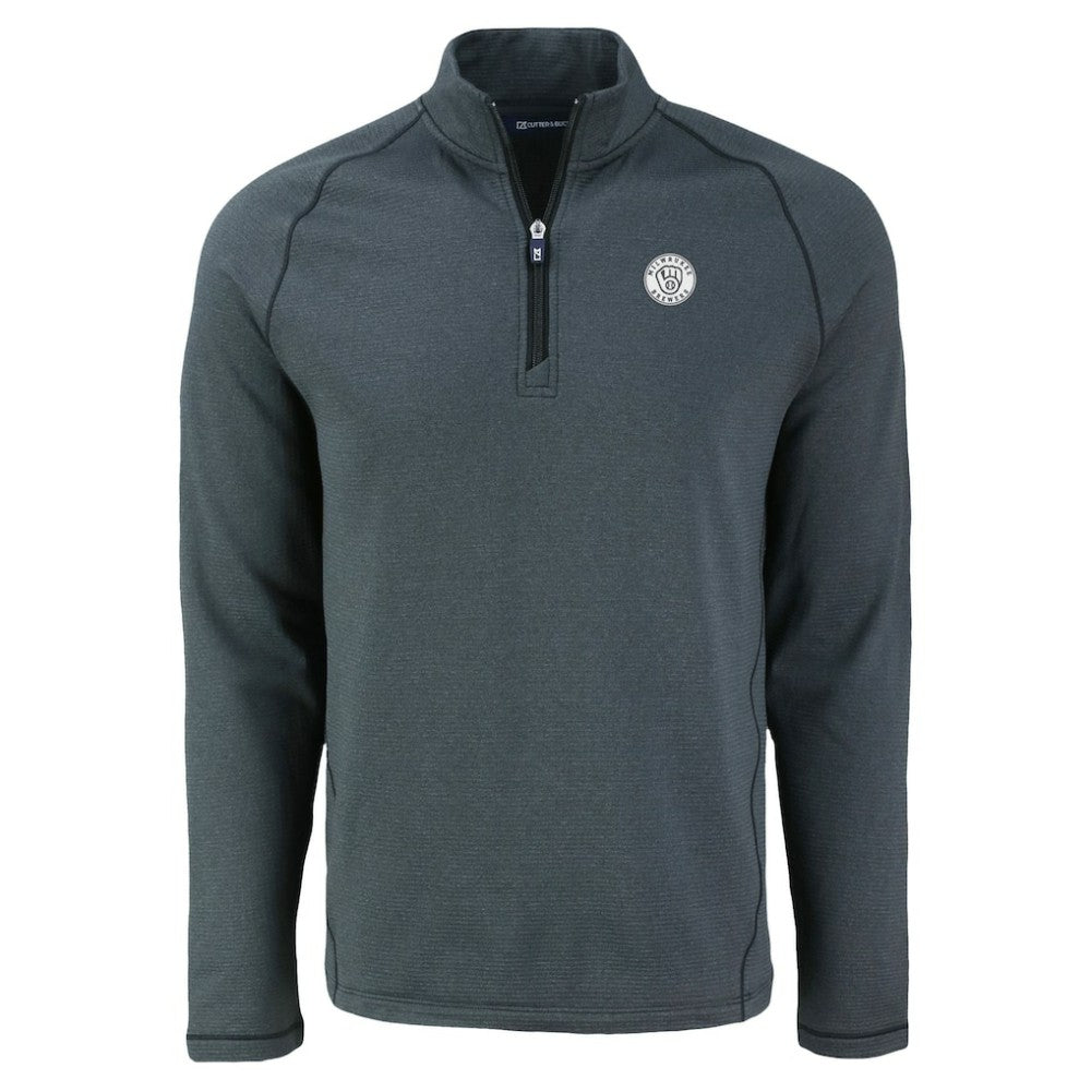 MLB Milwaukee Brewers Cutter & Buck Peshastin Eco Fleece Recycled Raglan Quarter-Zip Top