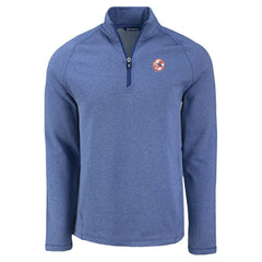 MLB New York Yankees Cutter & Buck Peshastin Eco Fleece Recycled Raglan Quarter-Zip Top