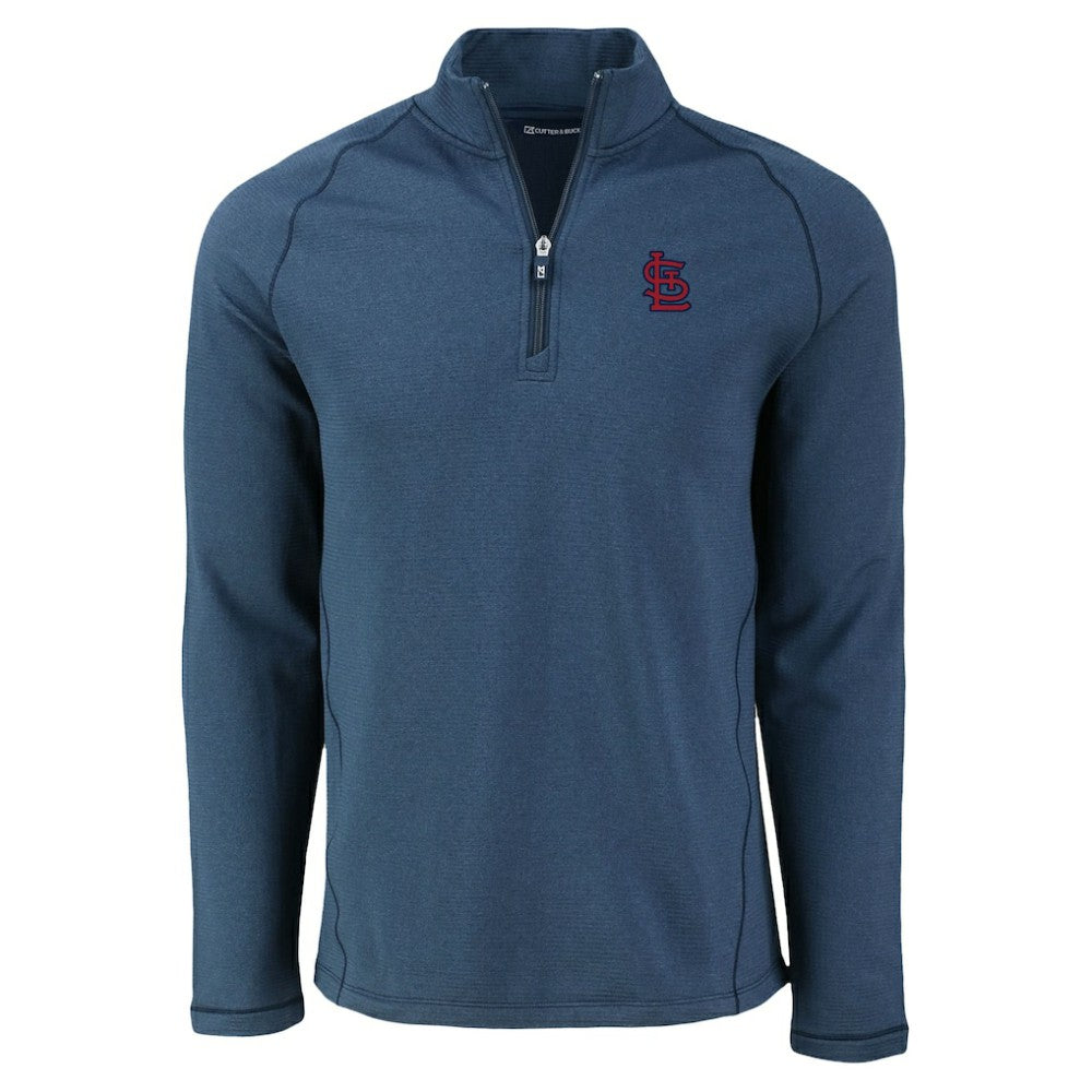 MLB St. Louis Cardinals Cutter & Buck Peshastin Eco Fleece Recycled Raglan Quarter-Zip Top
