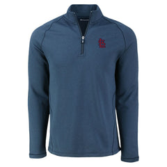 MLB St. Louis Cardinals Cutter & Buck Peshastin Eco Fleece Recycled Raglan Quarter-Zip Top