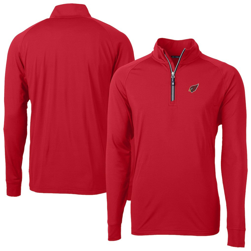 Cutter & Buck Adapt Eco DryTec Raglan Quarter-Zip Jacket - Arizona Cardinals