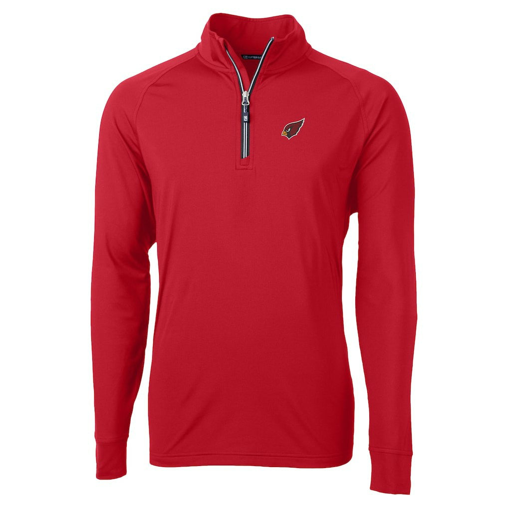 Cutter & Buck Adapt Eco DryTec Raglan Quarter-Zip Jacket - Arizona Cardinals