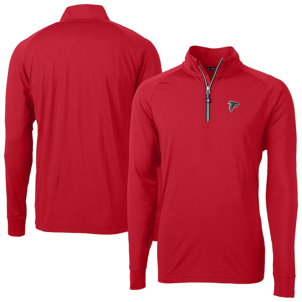 Cutter & Buck Adapt Eco DryTec Raglan Quarter-Zip Jacket - Atlanta Falcons