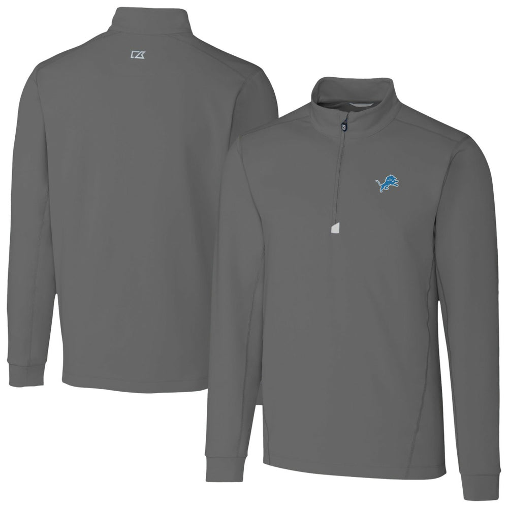 Cutter & Buck Traverse Stretch Quarter-Zip Top - Detroit Lions