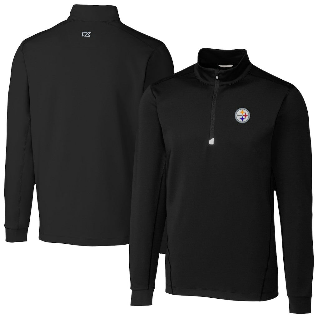 Cutter & Buck Traverse Stretch Quarter-Zip Top - Pittsburgh Steelers