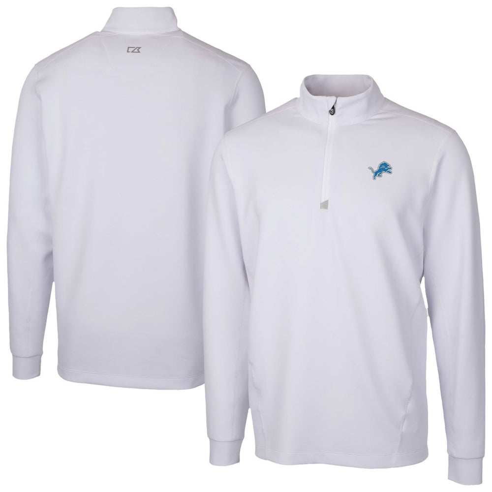 Cutter & Buck Traverse Stretch Quarter-Zip Top - Detroit Lions