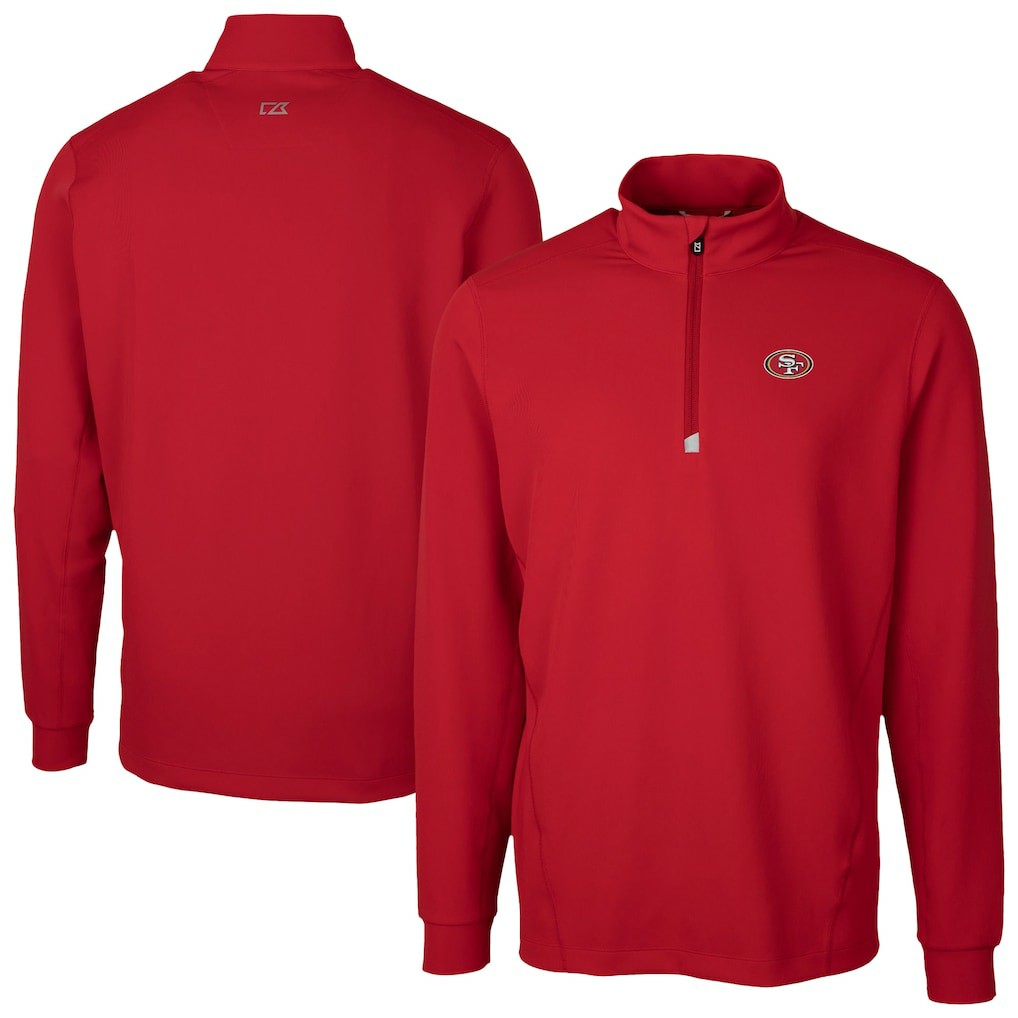 Cutter & Buck Traverse Stretch Quarter-Zip Top - San Francisco 49ers
