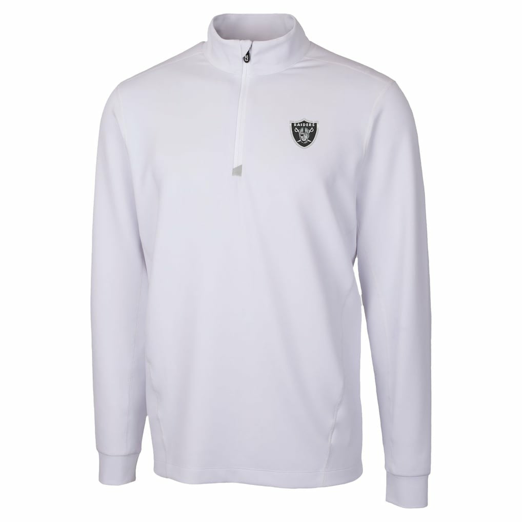 Cutter & Buck Traverse Stretch Quarter-Zip Top - Las Vegas Raiders