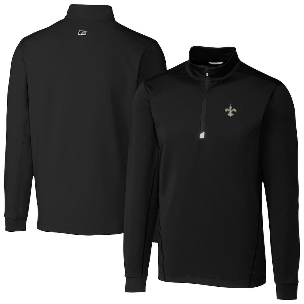 Cutter & Buck Traverse Stretch Quarter-Zip Top - New Orleans Saints
