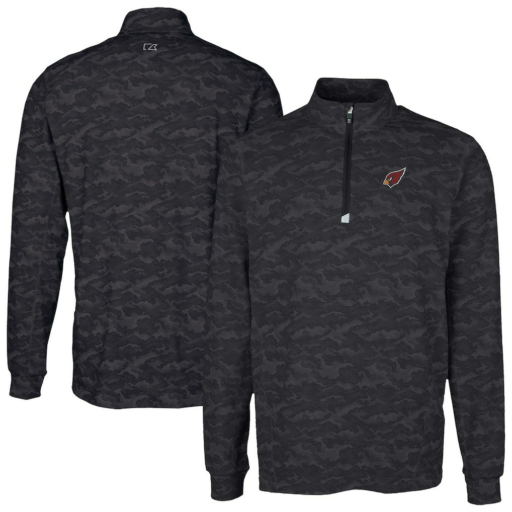 Cutter & Buck Traverse Camo Print Stretch Quarter-Zip Top - Arizona Cardinals