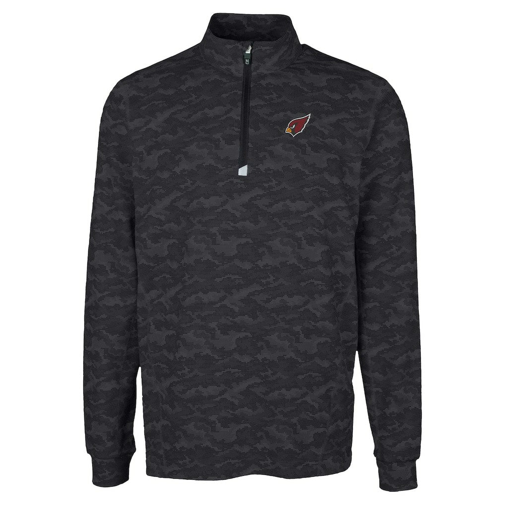 Cutter & Buck Traverse Camo Print Stretch Quarter-Zip Top - Arizona Cardinals