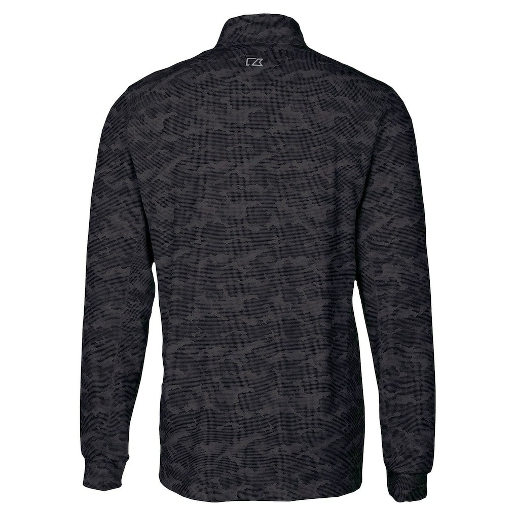 Cutter & Buck Traverse Camo Print Stretch Quarter-Zip Top - Pittsburgh Steelers