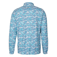 Cutter & Buck Traverse Camo Print Stretch Quarter-Zip Pullover Top - Denver Broncos