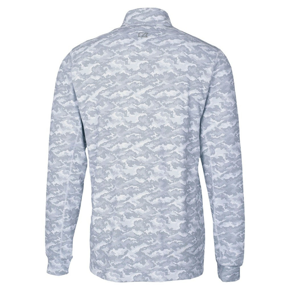 Cutter & Buck Traverse Camo Print Stretch Quarter-Zip Top - Indianapolis Colts