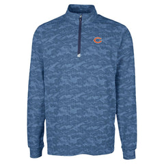 Cutter & Buck Traverse Camo Print Stretch Quarter-Zip Top - Chicago Bears