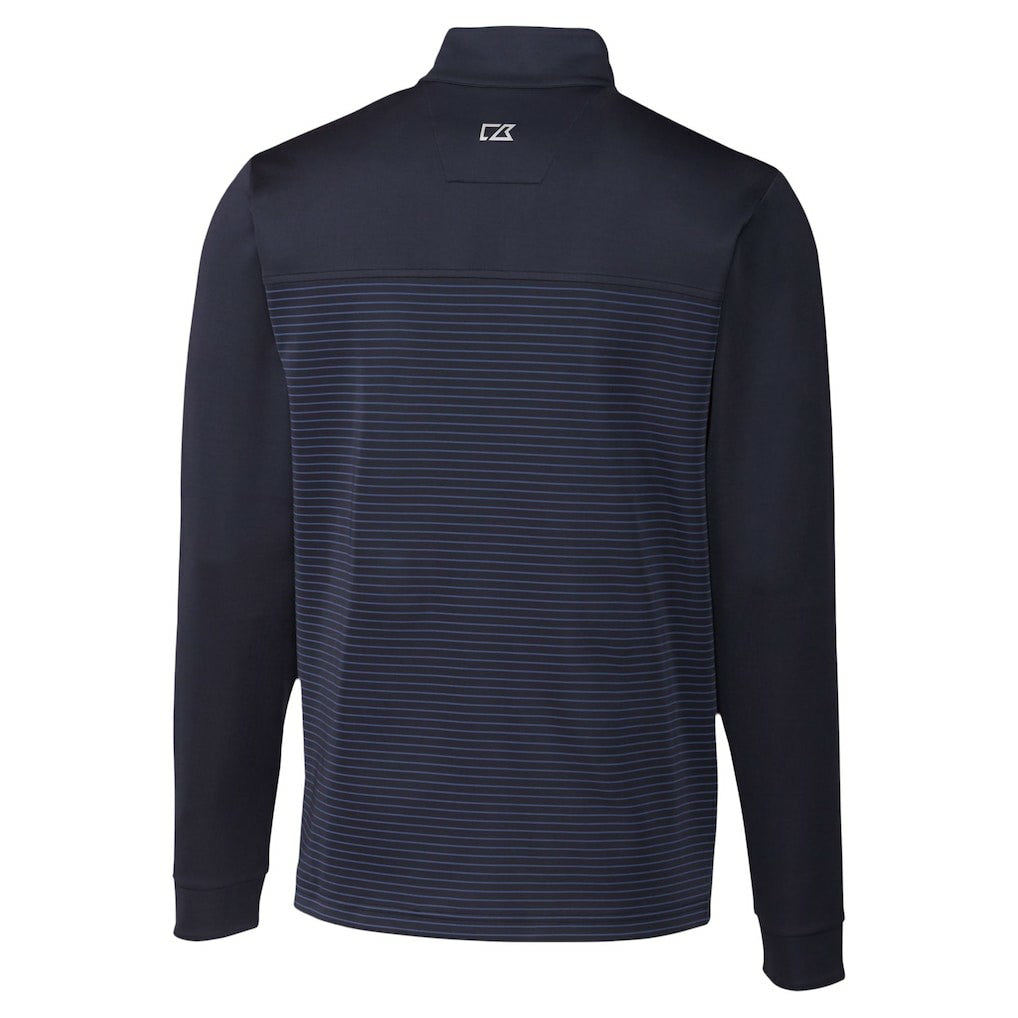 Cutter & Buck Traverse Stripe Stretch DryTec Quarter-Zip Top - Seattle Seahawks