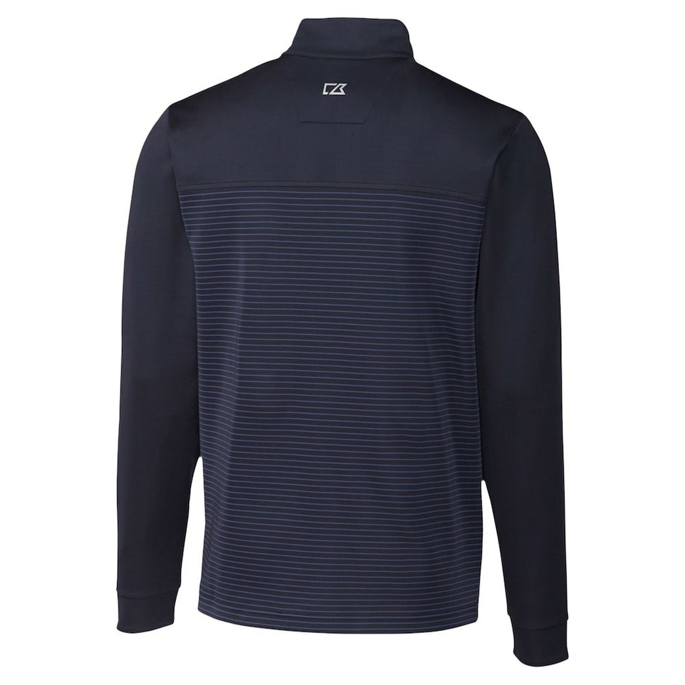 Cutter & Buck Traverse Stripe Stretch DryTec Quarter-Zip Top - Seattle Seahawks