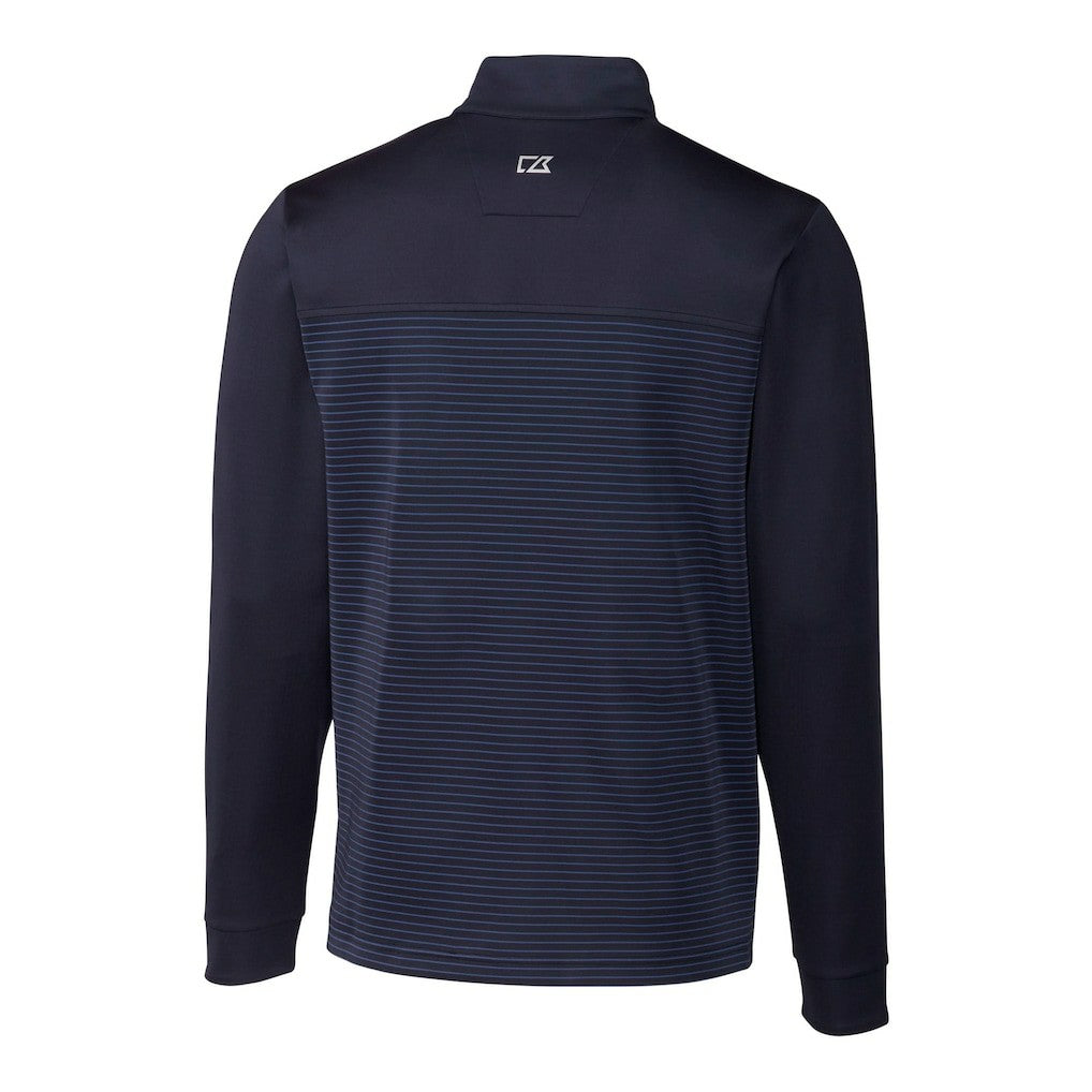 Cutter & Buck Traverse Stripe Stretch DryTec Quarter-Zip Top - New York Giants