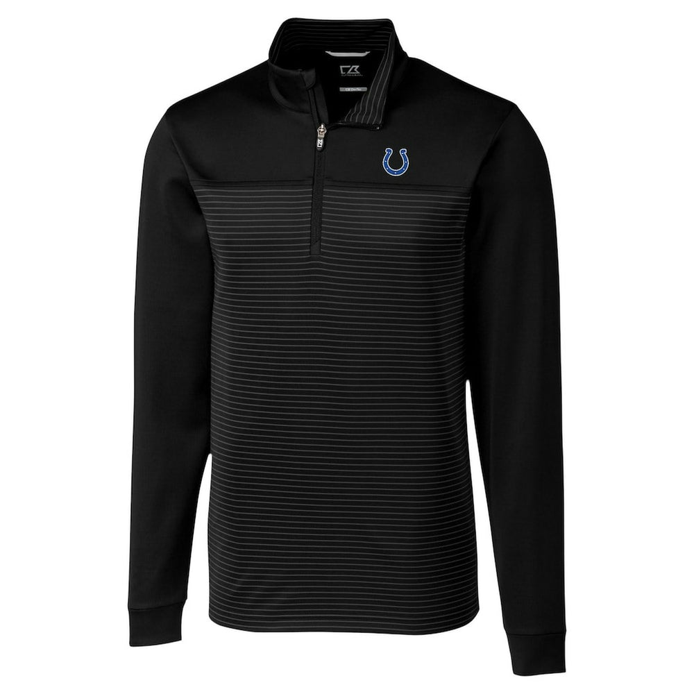 Cutter & Buck Traverse Stripe Stretch DryTec Quarter-Zip Top - Indianapolis Colts