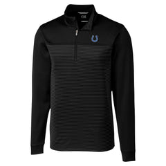 Cutter & Buck Traverse Stripe Stretch DryTec Quarter-Zip Top - Indianapolis Colts