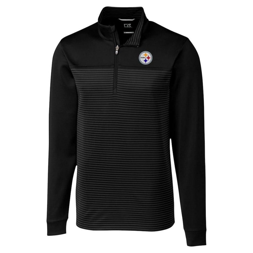 Cutter & Buck Traverse Stripe Stretch DryTec Quarter-Zip Top - Pittsburgh Steelers