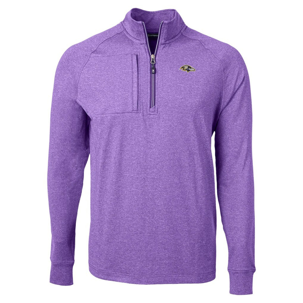 Cutter & Buck Adapt Eco Raglan Quarter-Zip Jacket - Baltimore Ravens