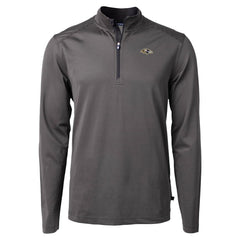 Cutter & Buck Virtue Eco Pique Micro Stripe Quarter-Zip Jacket - Baltimore Ravens