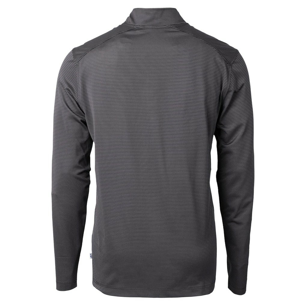 Cutter & Buck Virtue Eco Pique Micro Stripe Quarter-Zip Jacket - Baltimore Ravens