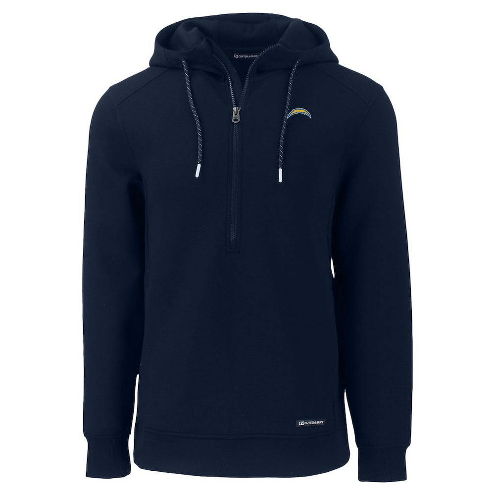Cutter & Buck Roam Eco Recycled Half-Zip Hoodie - Los Angeles Chargers