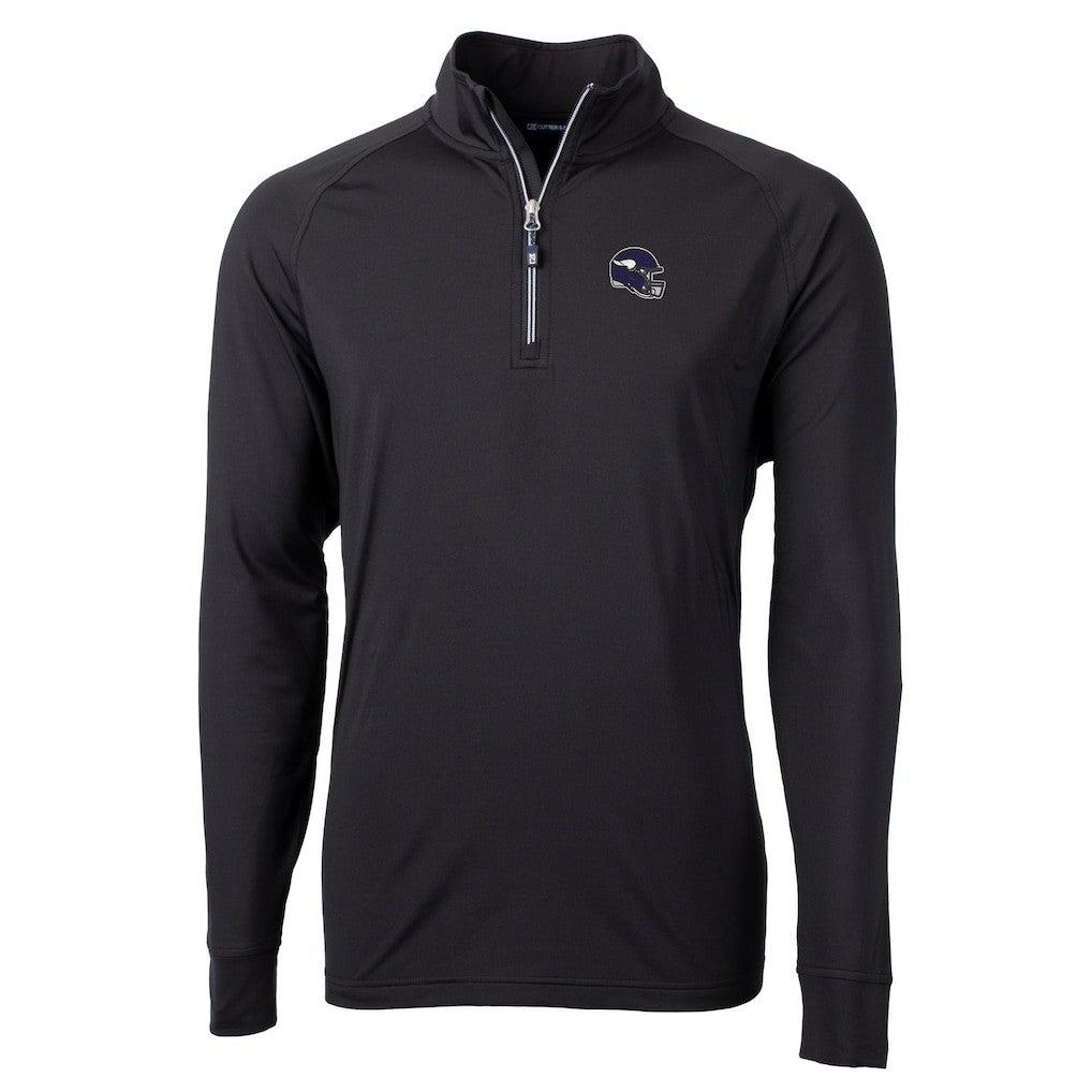 Cutter & Buck Big & Tall Adapt Eco DryTec Raglan Quarter-Zip Jacket - Minnesota Vikings