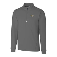 Cutter & Buck Big & Tall Traverse Eco Tri-Blend DryTec Quarter-Zip Jacket - Baltimore Ravens