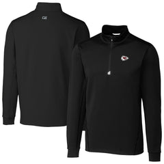 Cutter & Buck Big & Tall Traverse Eco Tri-Blend DryTec Quarter-Zip Jacket - Kansas City Chiefs