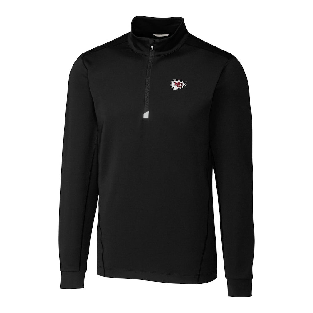 Cutter & Buck Big & Tall Traverse Eco Tri-Blend DryTec Quarter-Zip Jacket - Kansas City Chiefs