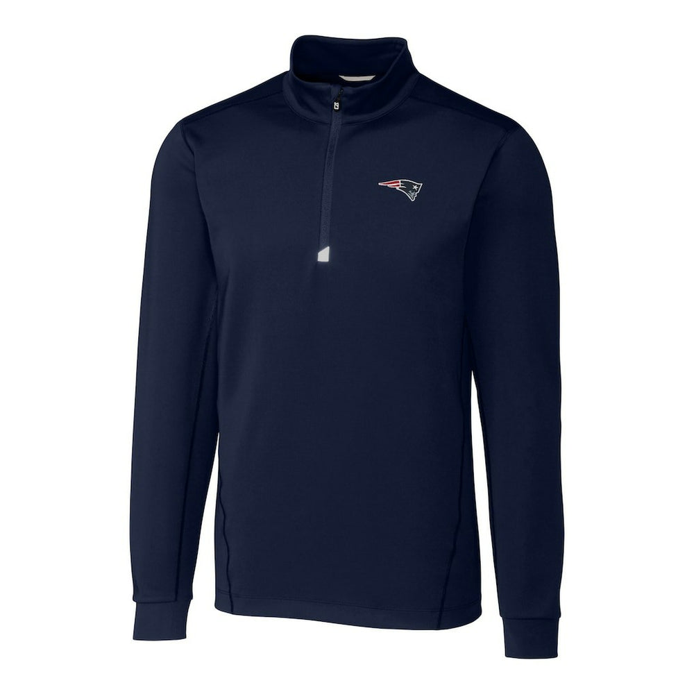 Cutter & Buck Big & Tall Traverse Eco Tri-Blend DryTec Quarter-Zip Jacket - New England Patriots