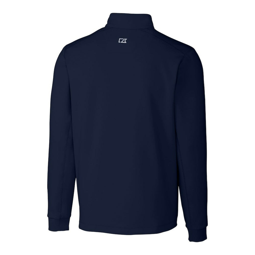 Cutter & Buck Big & Tall Traverse Eco Tri-Blend DryTec Quarter-Zip Jacket - New England Patriots