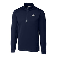 Cutter & Buck Big & Tall Traverse Eco Tri-Blend DryTec Quarter-Zip Jacket - Buffalo Bills