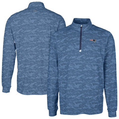 Cutter & Buck Big & Tall Traverse Eco Camo Tri-Blend DryTec Quarter-Zip Jacket - New England Patriots