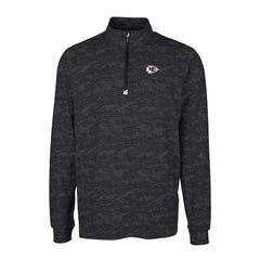 Cutter & Buck Big & Tall Traverse Eco Camo Tri-Blend DryTec Quarter-Zip Jacket - Kansas City Chiefs