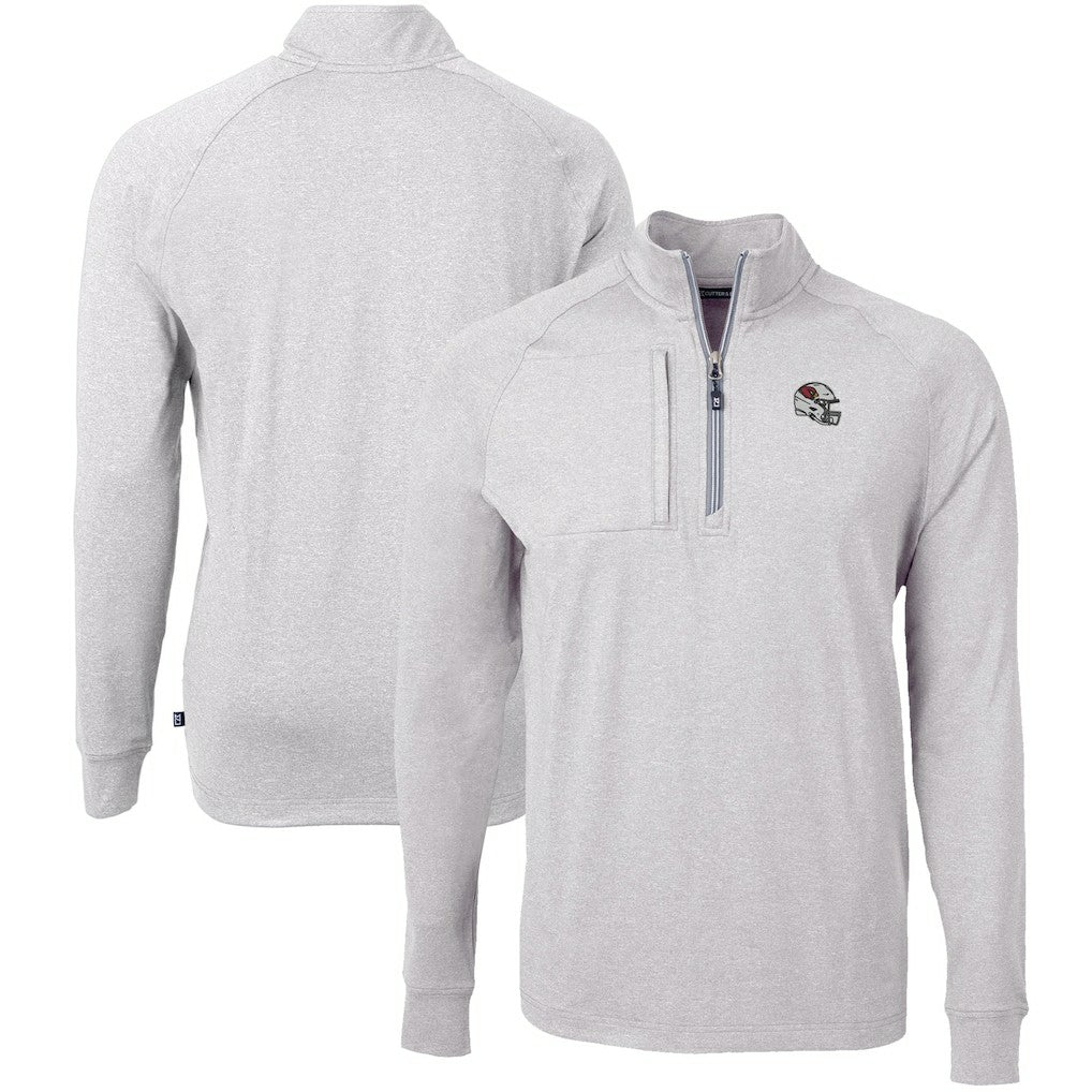 Cutter & Buck Big & Tall Adapt Eco Raglan Quarter-Zip Jacket - Arizona Cardinals