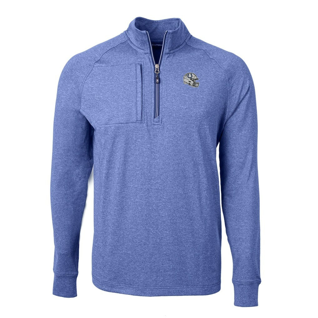 Cutter & Buck Big & Tall Adapt Eco Raglan Quarter-Zip Jacket - Indianapolis Colts