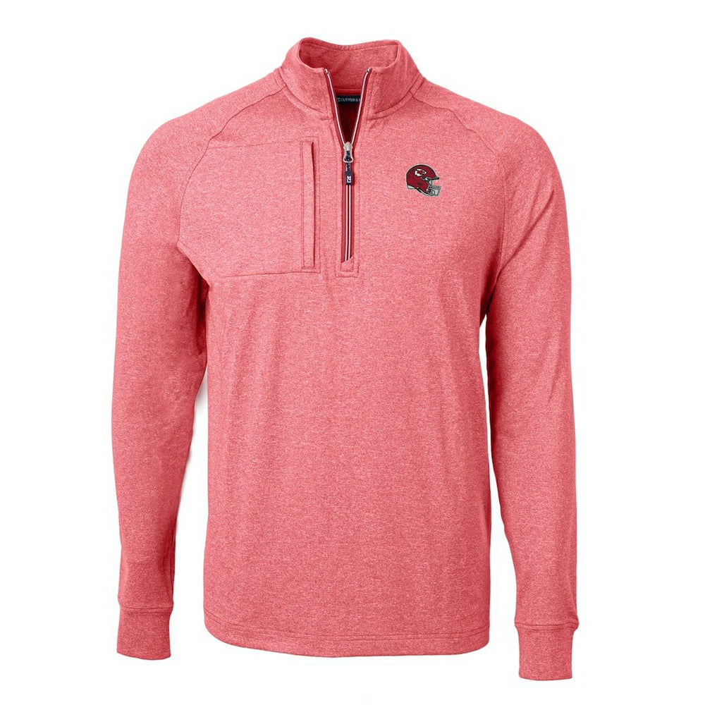 Cutter & Buck Big & Tall Adapt Eco Raglan Quarter-Zip Jacket - Kansas City Chiefs