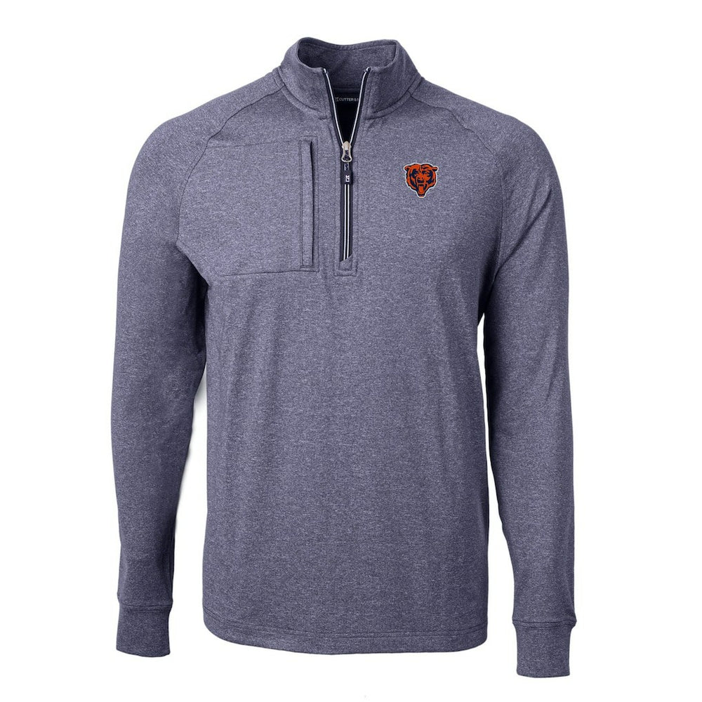 Cutter & Buck Big & Tall Adapt Eco Raglan Quarter-Zip Jacket - Chicago Bears