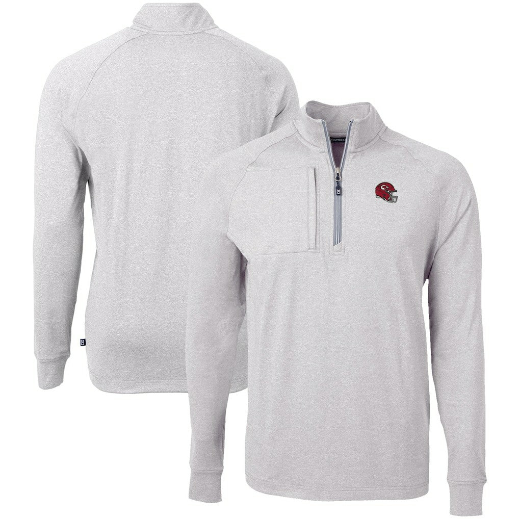 Cutter & Buck Big & Tall Adapt Eco Raglan Quarter-Zip Jacket - Kansas City Chiefs