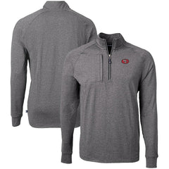 Cutter & Buck Big & Tall Adapt Eco Raglan Quarter-Zip Jacket - San Francisco 49ers
