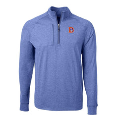 Cutter & Buck Big & Tall Adapt Eco Raglan Quarter-Zip Jacket - Denver Broncos