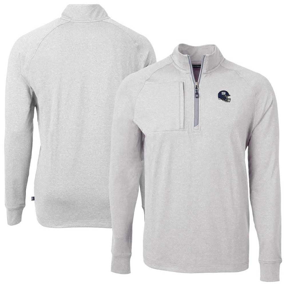Cutter & Buck Big & Tall Adapt Eco Raglan Quarter-Zip Jacket - New York Giants