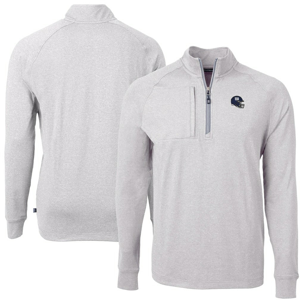 Cutter & Buck Big & Tall Adapt Eco Raglan Quarter-Zip Jacket - New York Giants