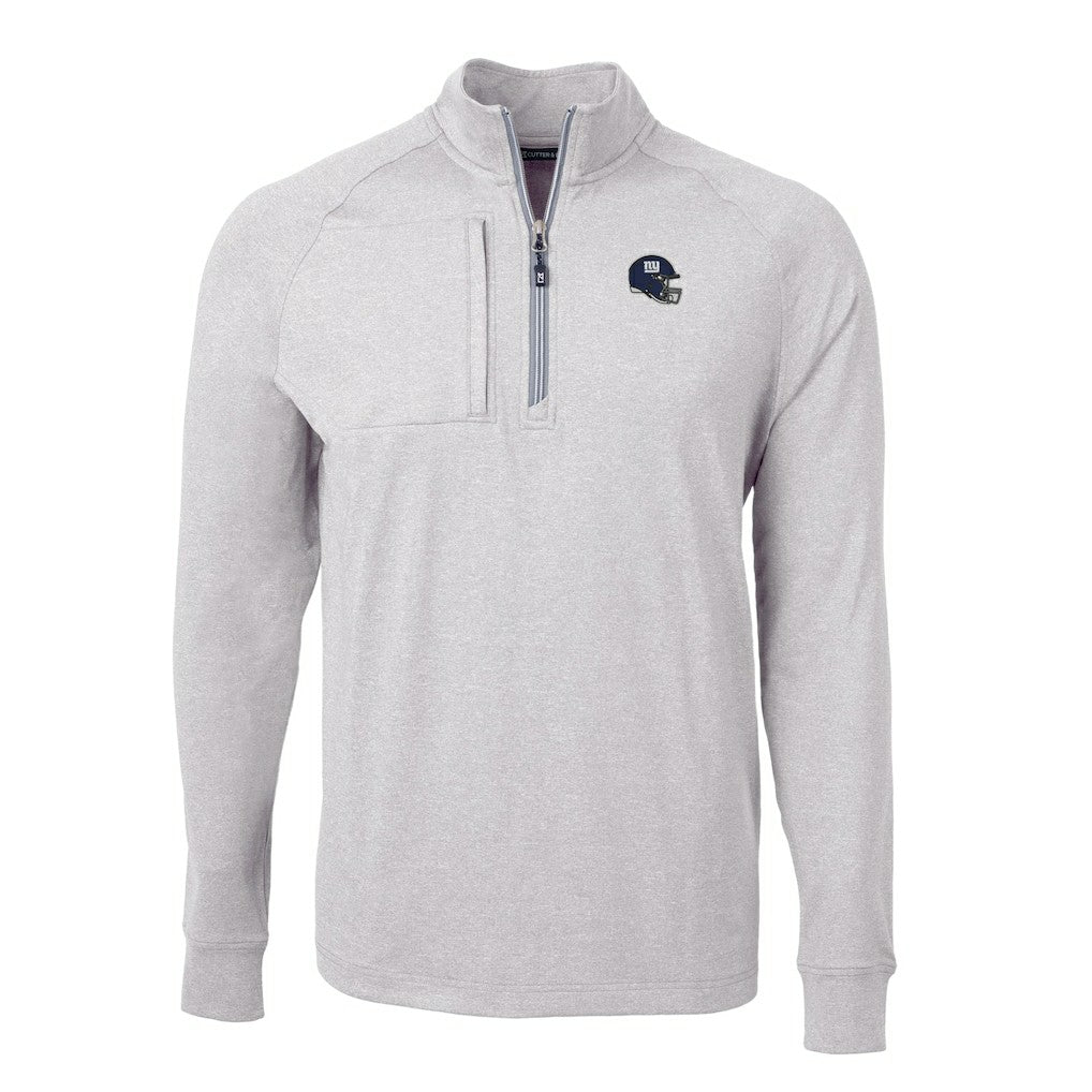 Cutter & Buck Big & Tall Adapt Eco Raglan Quarter-Zip Jacket - New York Giants